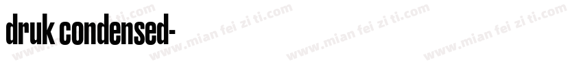druk condensed字体转换